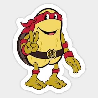 Teenage Mutant Nutty Turtle - Red Sticker